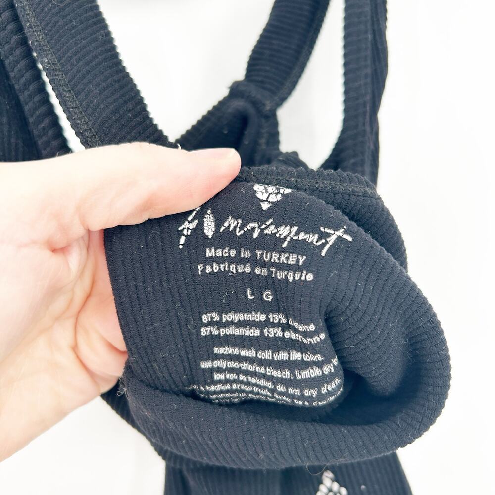 Free People Movement FP Womens Gym Free Throw Ribbed Onesie Yoga Jumpsuit Size L - Picture 5 of 8
